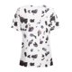 thumbnail image 5 of Tops a la moda para mujer, camiseta con estampado divertido, blusa con cuello en V de leopardo, camiseta holgada, camisetas teñidas con lazo Pompotops hkajfhjk462274, 5 of 5