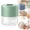 Green, variant on ZOURIH Portable Cordless Electric Garlic Chopper, 100ml Mini Rechargeable Food Processor with 6 Blades, Small Vegetable Onion Mincer for Salad Fruit Baby Food Prep (Green)