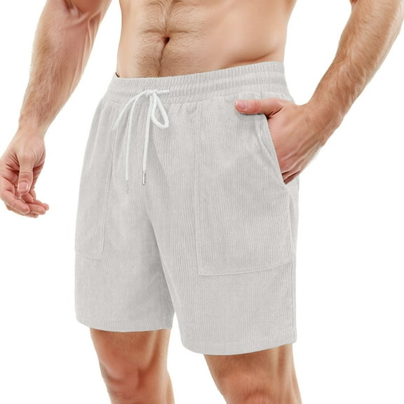 NAFUU Mens Shorts Casual Summer Shorts Loose Fit Comfortable Breathable Outdoor Sports Beach Short Pants With Pockets Beach Trousers