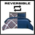 thumbnail image 6 of Chaps Kids 2-Piece Reversible Microfiber Comforter and Sham Bedding Set - Diagonal Plaid - Red/White - Size Twin, 6 of 6