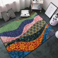 thumbnail image 3 of Area Rugs For Living Room Decor - Multiple Retro Pattern Anti Slip Throw Washable Rugs 3x5 For Bedroom, Soft Indoor Carpet For Bedroom Living Room 60x39In, 3 of 5