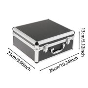 LeeQinersw Carrying Case Mic Bag EVA Interior Hard Shell Guide System Shockproof for Travel 25x28.5x13cm