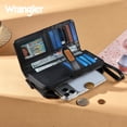 thumbnail image 6 of Wrangler Wristlet Wallet Women RFID Blocking Wallet, Card Cases & Money Organizers Large Capacity Bifold Clutch Wallets Ladies Female Card Cash Phone Wallets with ID Window, Black, 6 of 7