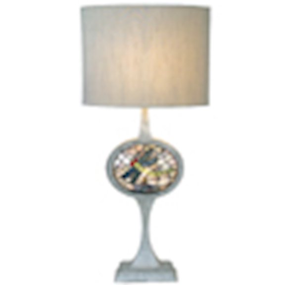 12569 Meyda 31.5"H Cameo Dragonfly Lighted Base Table Lamp