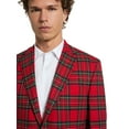 thumbnail image 5 of Chaps Men's Holiday Red Plaid Blazer, Sizes 40R-52R, 5 of 5