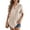 Champagne, variant on Short Sleeve Button Down Women Cotton Tops for Women V Neck Linen Blouse Tunics Plain Office Work Blouses