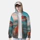 thumbnail image 2 of Balery Swimming Goggled Flamingo Sudadera ligera de manga larga con capucha y protección solar UPF 50+ para hombre y mujer, ideal para pesca y running-XX-Large, 2 of 7