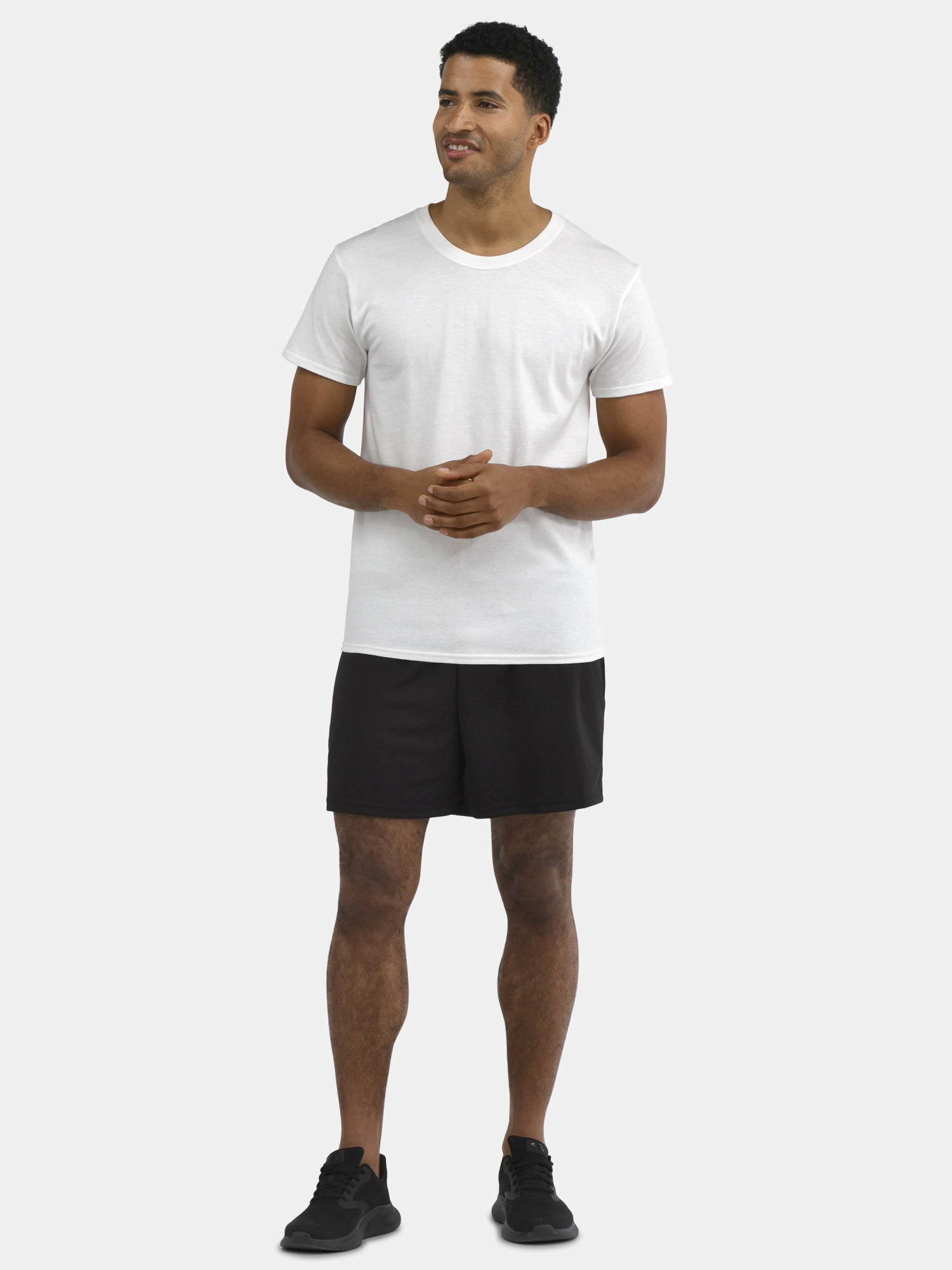 Athletic Works Men's and Big Men's Cotton Active Tee, 4-Pack, Sizes XS-5XL