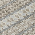 thumbnail image 5 of 10' X 14' Taupe Beige And Gray Quatrefoil Washable Indoor Outdoor Area Rug, 5 of 5