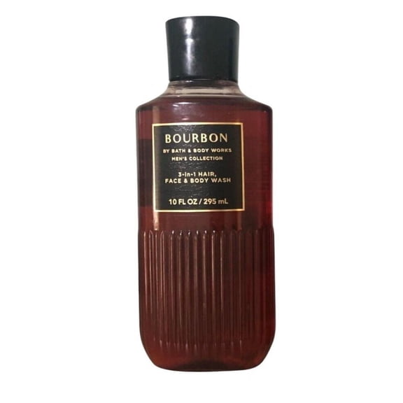 Bath and Body Works Bourbon 3 in 1 Hair Face & Body Wash (Men's Collection) 10 FL OZ / 295 mL