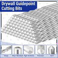 thumbnail image 3 of 100 Pieces Drywall Drill Bits Pilot Point Cutting Drill Bits Diameter Drywall Router for Spiral Saws (5/32 Inch), 3 of 6