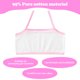 thumbnail image 4 of Guardurnaity 8 piezas de sujetadores elásticos con correa para el hombro para mujer, bralettes para niñas escolares, sujetadores de gimnasia para Ropa interior, 4 of 6