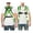 Hi Vis Green, variant on Full Body Harness with 5 Point Adjustment, Dorsal D-ring, Grommet Legs, Two Side D Rings, and Fall Indicators