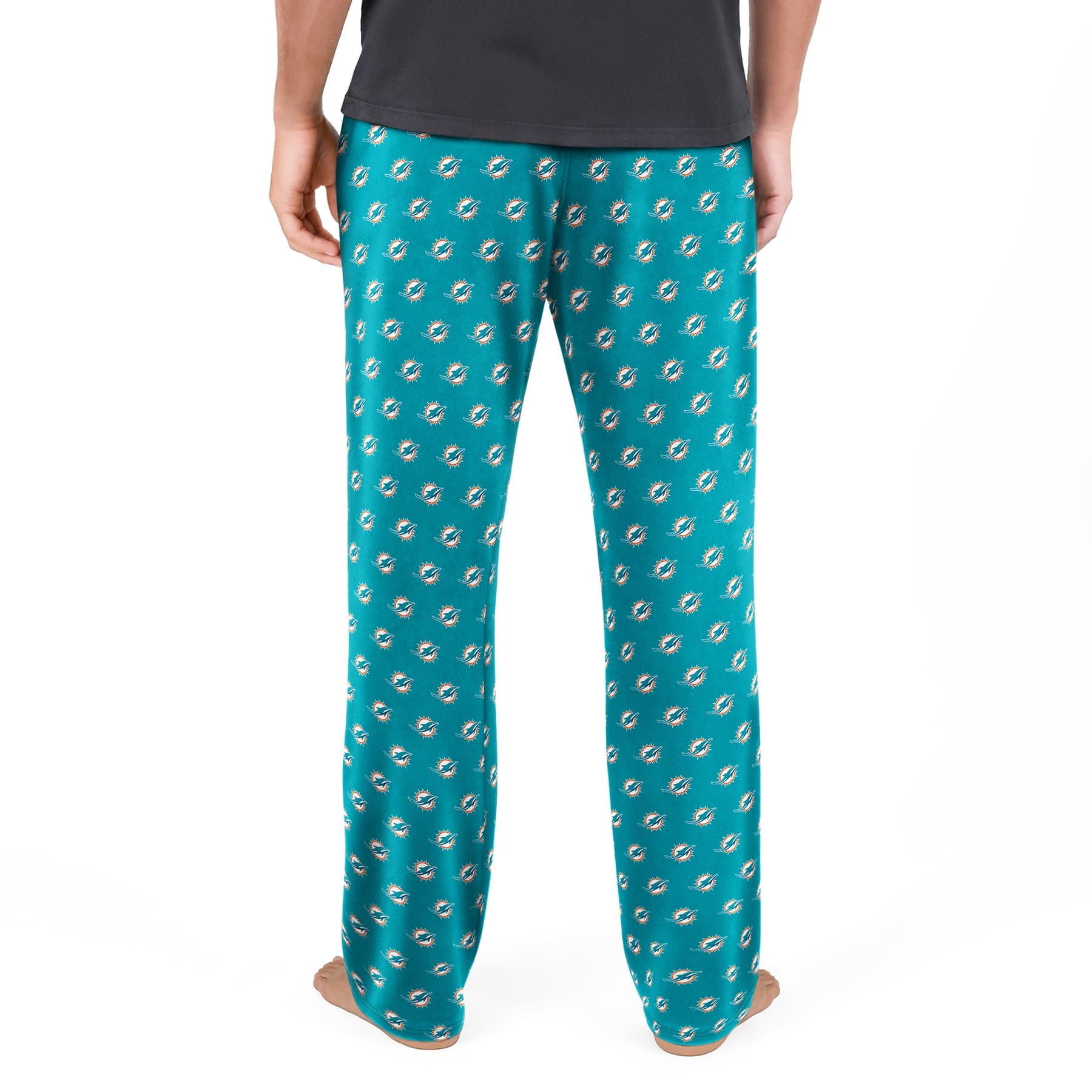 NFL Mens Miami Dolphins All Over Print Pajama Pants