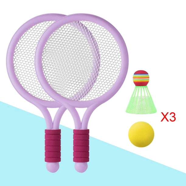 Raquetas de tenis para Raquetas Pelota EVA Agarre cómodo Raqueta de tenis Bádminton Birdies Juegos de bádminton para principiantes Entrenamiento Violeta DYNWAVEMX Raquetas de bádminton