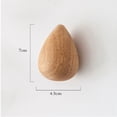 thumbnail image 2 of Gancho de madera maciza Gancho de pared creativo con forma de gota de agua Gancho de madera para ropa de pared Gancho para abrigo de dormitorio Sin perforaciones, 2 of 5