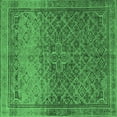 thumbnail image 1 of Ahgly Company Indoor Square Persian Emerald Green Traditional Area Rugs, 6' Square, 1 of 4