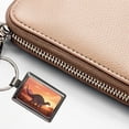 thumbnail image 5 of Ankylosaurus Sunset Sunrise Dinosaur Metal Rectangle Keychain, 5 of 7