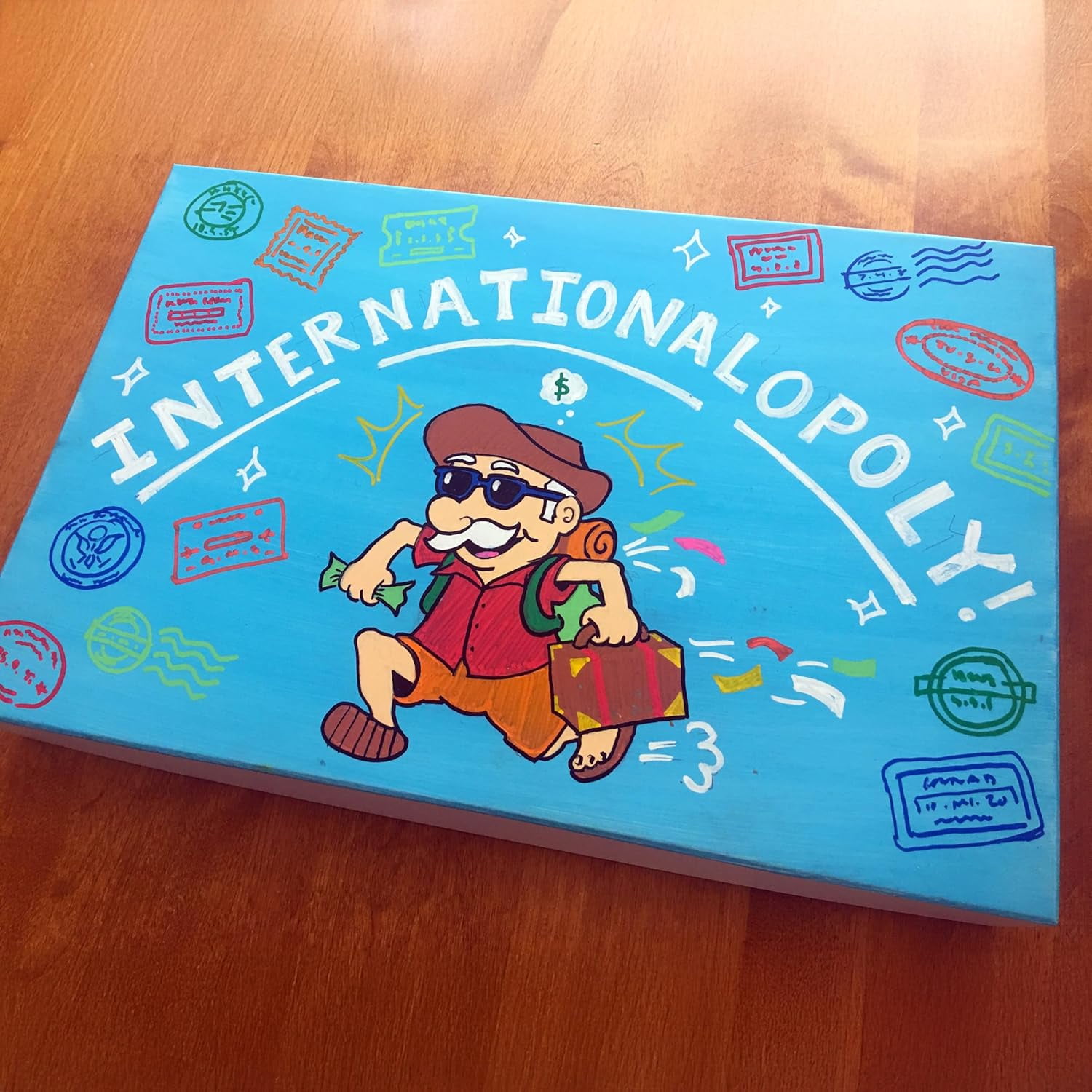 Create Your Own Opoly Board Game – Blank Game Board with Board Game Accessories