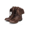 thumbnail image 5 of Nature Breeze DK49 Women Quilted Shearling Fold Over Zip Combat Boot, 5 of 5