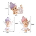 thumbnail image 6 of Taolixe Girl Figurine Realistic Cartoon Mini Car Ornament Angel Statue Home Decor _Clearance Desktop Figurine, 6 of 8