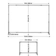 thumbnail image 3 of KFFKFF Backdrop Support, 7 x 10 ft Modifiable Picture Backdrop Support Kit, Transportable Backdrop Support with Wheels, Robust Mobile Projector Screen Support, for Matrimony, Photography Studio, 3 of 9