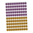thumbnail image 1 of 100 anillos reutilizables de aluminio 2023 para patas de paloma, numerados y de identificación. naranja y violeta, 1 of 7
