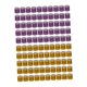 thumbnail image 1 of 100 anillos reutilizables de aluminio 2023 para patas de paloma, numerados y de identificación. naranja y violeta, 1 of 7