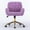 Purple, variant on PAPROOS Office Chair, Velvet Upholstered Tufted Button Home Office Chair with Golden Metal Base, Adjustable Height, Swivel Ergonomic Task Chair, Luxury Desk Chair Computer Chair, Purple