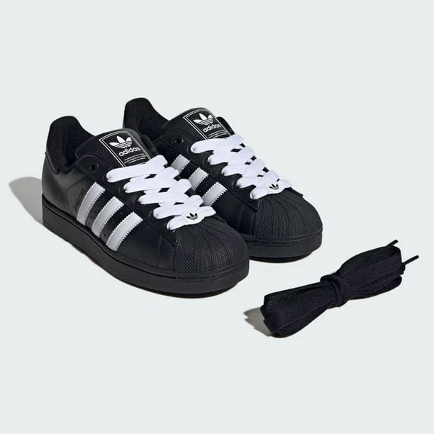 Adi-das Originals Superstar II Mens Shoes Black/Black JI3538