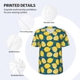 thumbnail image 5 of Fotbe Lemon Baseball Jersey Shirt for Men and Women, Casual Short Sleeves Button Down T-Shirt-Large, 5 of 9