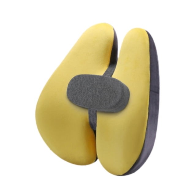 lionlar Lumbar Support Pillow Back Support Pillow for Office Chair Car Reading Chair Yellow