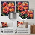 thumbnail image 4 of Designart "A Floral Palette of Garden Dahlias II" Floral Metal Wall Decor, 4 of 5