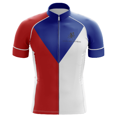 Maillot de Cyclisme pour Hommes Emblème de la République Tchèque - 4TG