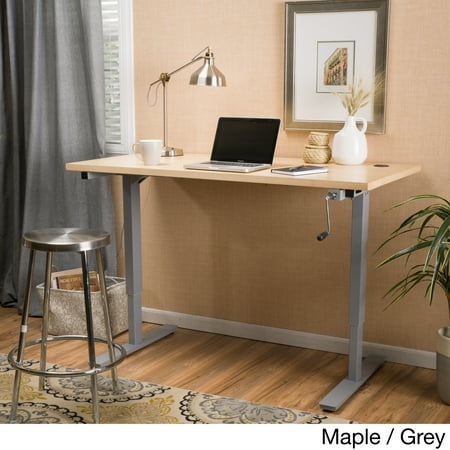 Christopher Knight Home Wendell 55 Inch Adjule Wood Standing Christopher Knight Home Wendell 55 Inch Adjule Wood Standing Desk With Manual Base Maple