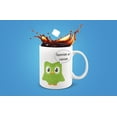 thumbnail image 2 of Funny Coffee Mugs-11Oz,Spanish Duolingo Duo Language Vanish Lingo Bird Or Meme Owl , Mug For Coffee, Tea, Chocolate ,Latte,Gift Idea Employees Coworkers, Boss, Perfect For The Office or Home, White, 2 of 5