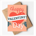 thumbnail image 1 of Happy Valentine's Day Heart Angel Greeting Cards You are Invited Invitations, 1 of 3