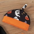 thumbnail image 3 of Styles I Love Baby Toddler Boys Witch Pumpkin Skeleton Bodysuit and Bottom with Hat 3pcs Cotton Black Halloween Outfit (6 Months), 3 of 8