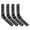 Black, variant on Miangastore 4pcs Stainless Steel Shelf Bracket Wall Mount Shelf Support Fixing Bracket L Shape Bracket