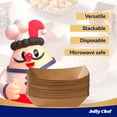 thumbnail image 3 of Bandejas de comida Jolly Chef, papel kraft desechable de 1,36 kg, paquete de 250, 3 of 7