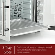 MegaChef 45 Quart Electric French Door Rotisserie Convection Counter Top Oven