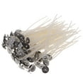 thumbnail image 2 of 100 mechas de algodón preenceradas para velas, ideales para hacer velas de té. 100 piezas-10 cm, 2 of 9