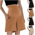 thumbnail image 6 of ZACPNCV Maternity Active Shorts with Pockets Drawstring Pregnancy Women's Casual Short Black XL, 6 of 6