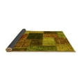 thumbnail image 2 of Ahgly Company Indoor Rectangle Abstract Yellow Modern Area Rugs, 4' x 6', 2 of 4