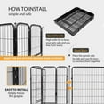 TOOCA Heavy Duty Dog Playpen Fence with Door Puppy Play Yard, 8 Panels