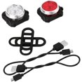 thumbnail image 3 of 4 Modes Bicycle Light Built in Battery Rechargeable USB LED Bike Light Flashlight with Mount Bicycle Accessories, 3 of 6
