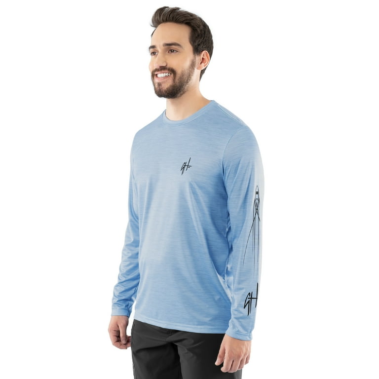 ハーヴィーメイス　　 フェザー12KgfTOP 【M size•S size】 Guy Harvey Performance Fishing Shirt - UPF 30 Protection