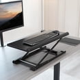 thumbnail image 4 of Black Single Top 27 inch Heavy-Duty Scissors Lift Keyboard and Mouse Riser, Designed for Ergonomic Sit Stand Workstations, 4 of 5