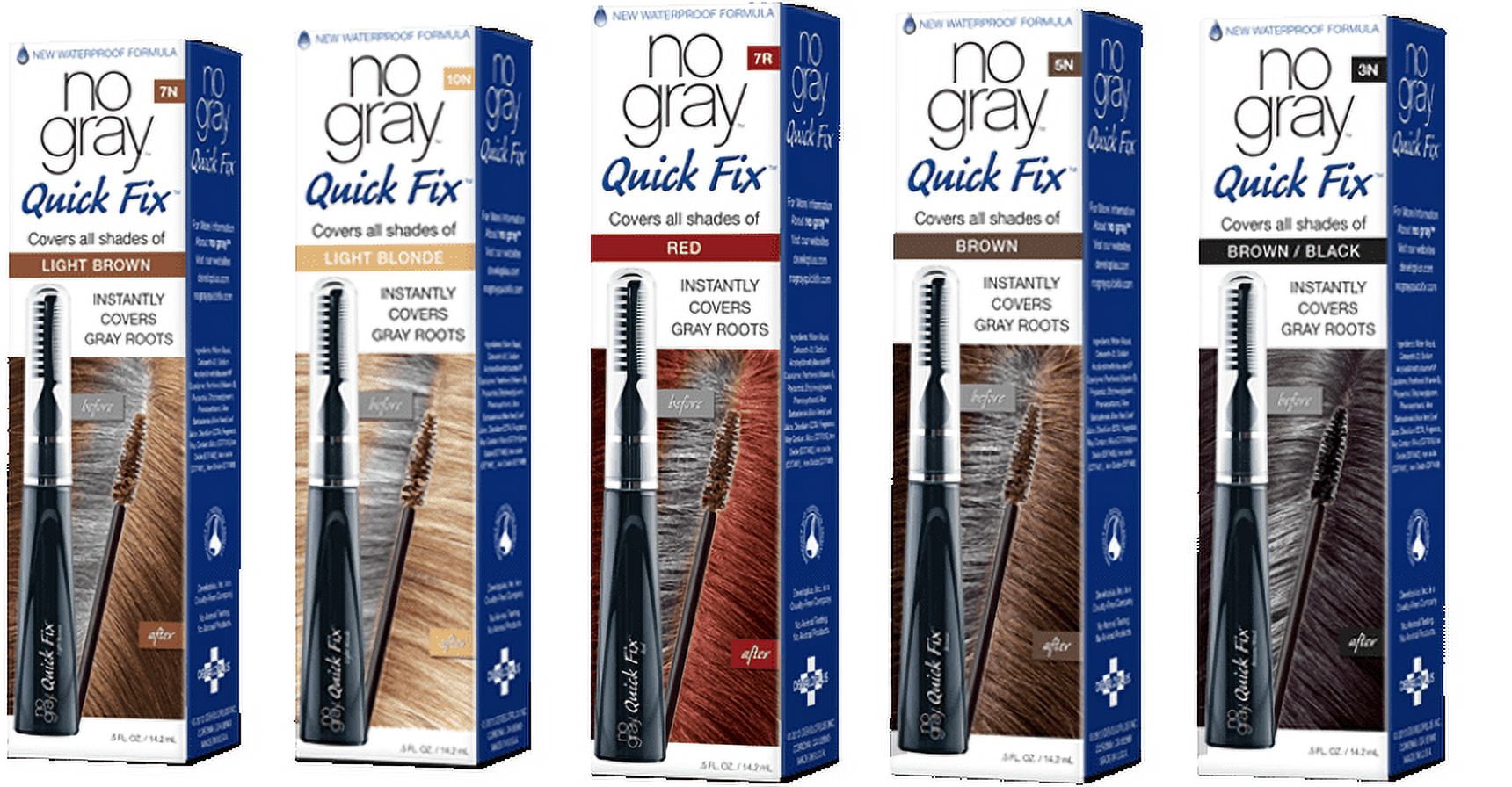 [3 PACK] NO GRAY Quick Fix Hair Color [3N BROWN/BLACK] Waterproof Roots Touch-Up * BEAUTY TALK LA *