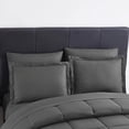 thumbnail image 2 of Sweet Home Collection 8 Piece Comforter Set Bag with Unique Design, Bed Sheets, 2 Pillowcases & 2 Shams Down Alternative All Season Warmth, Queen, Greek Key Gray, 2 of 5